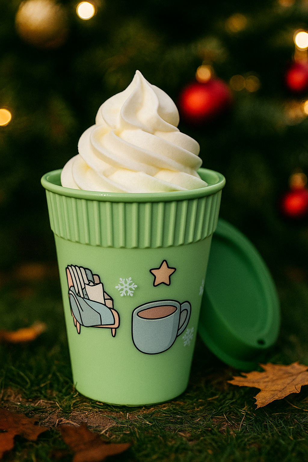 Opakovaně použitelný kelímek - vánoce zelený