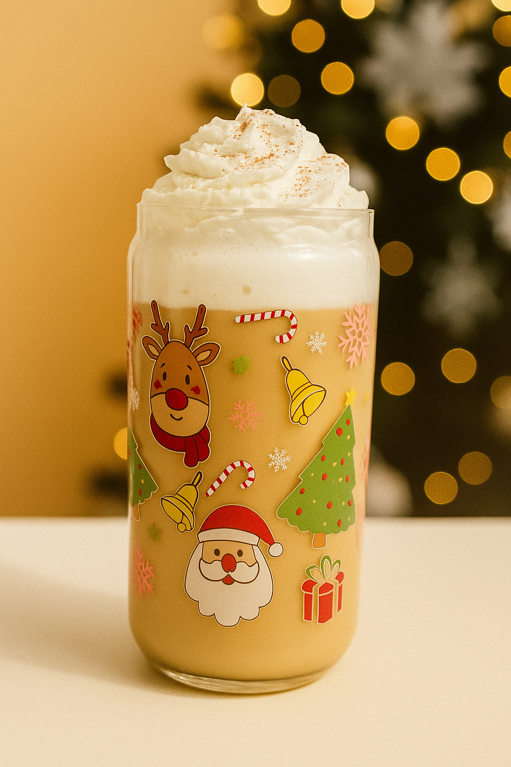 Sklenička - Vánoce barevné