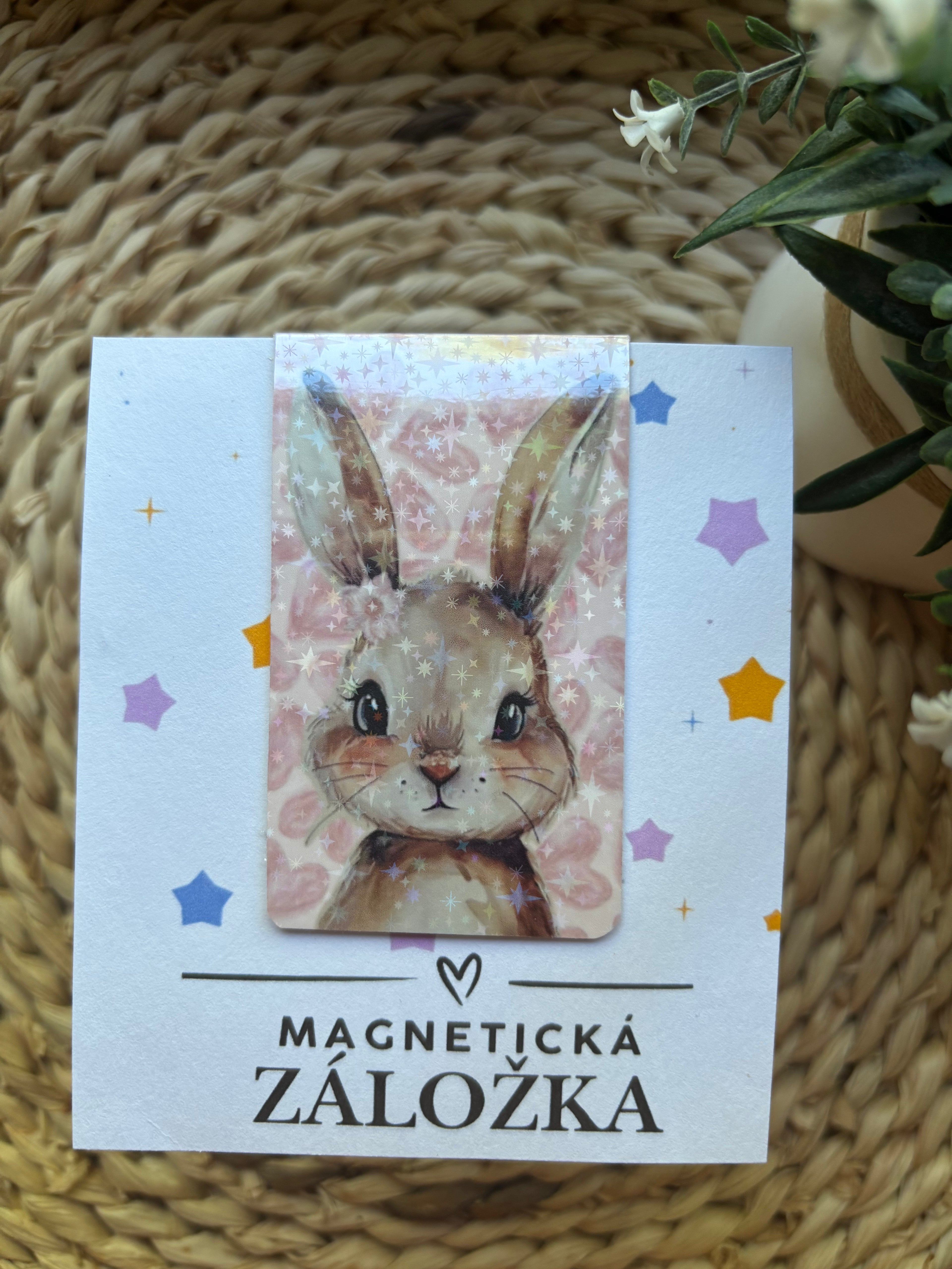 Magnetická záložka - zajíček