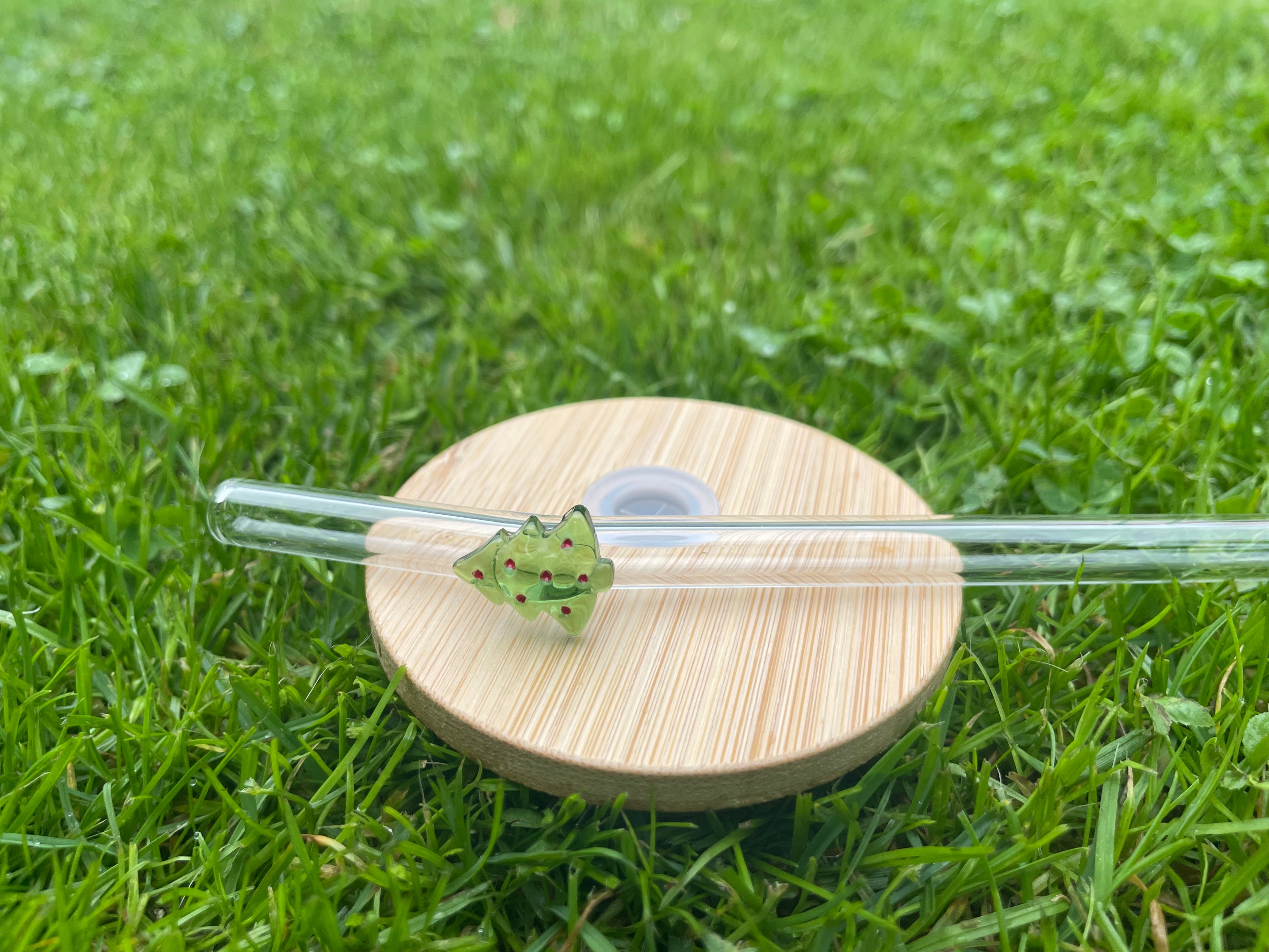 Skleněné brčko - vánoční stromek