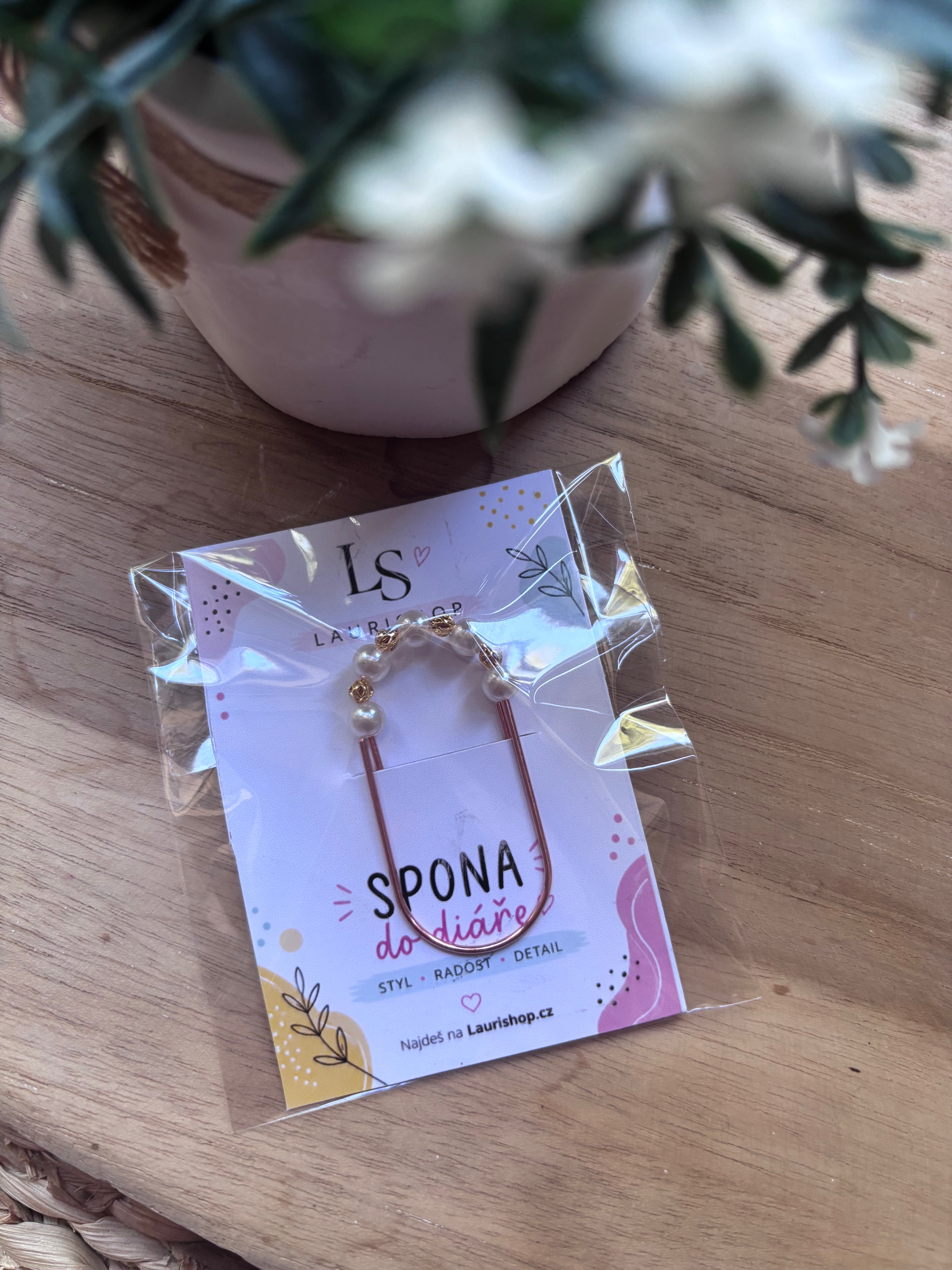 Spona do diáře měděná