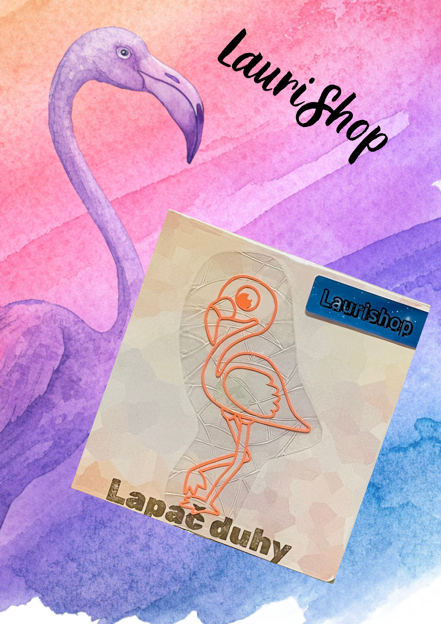 Lapač duhy - plameňák