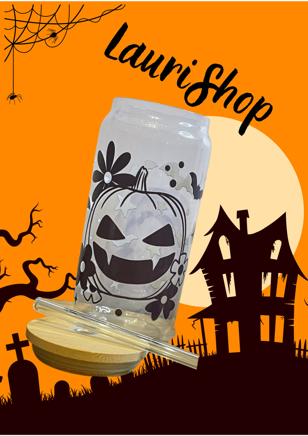 Sklenička - černá dýně