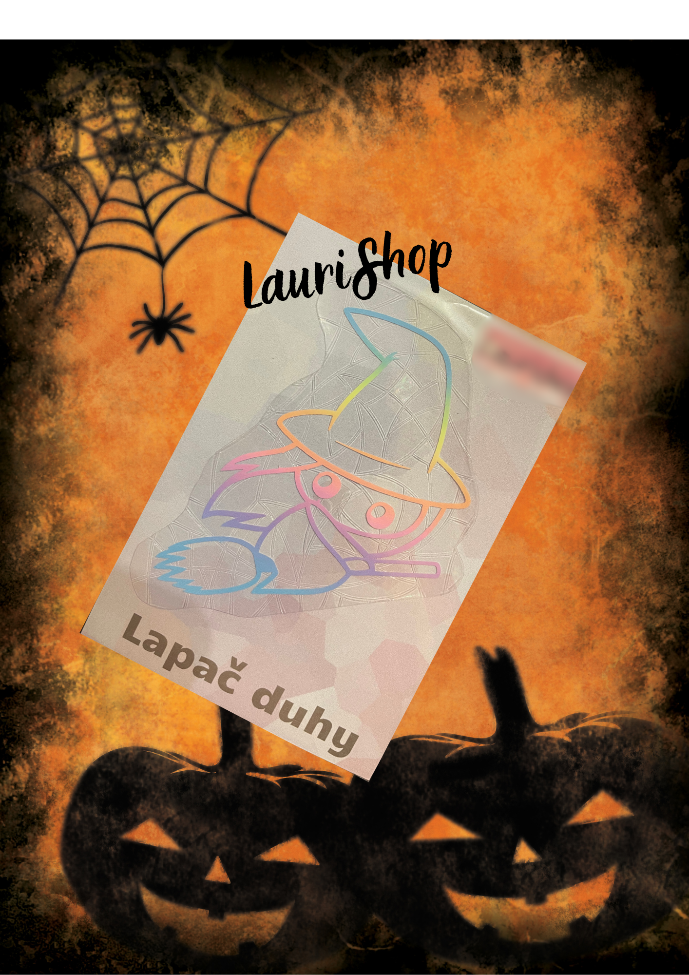 Lapač duhy - čarodějnice barevná