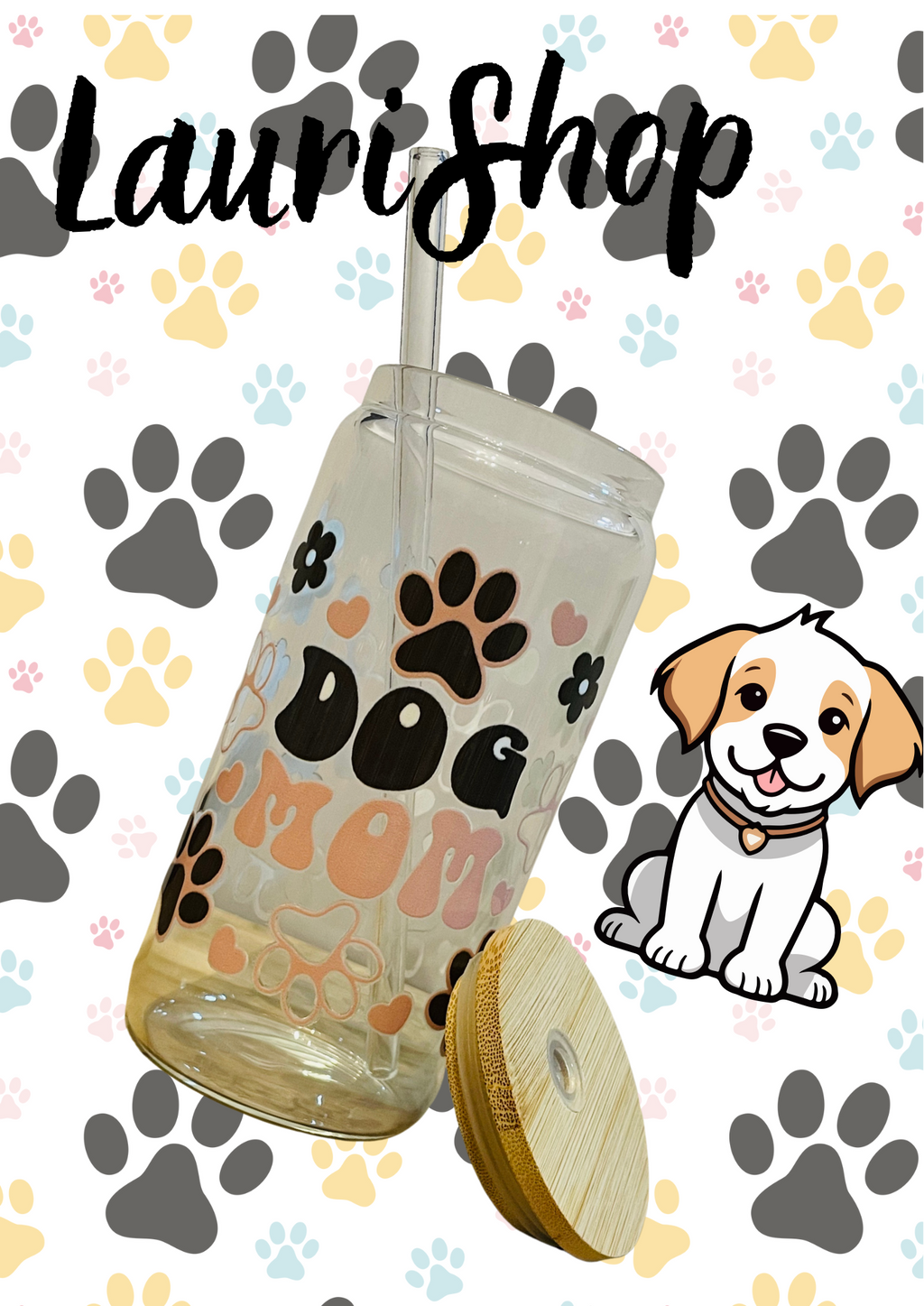 Sklenička - dog mom