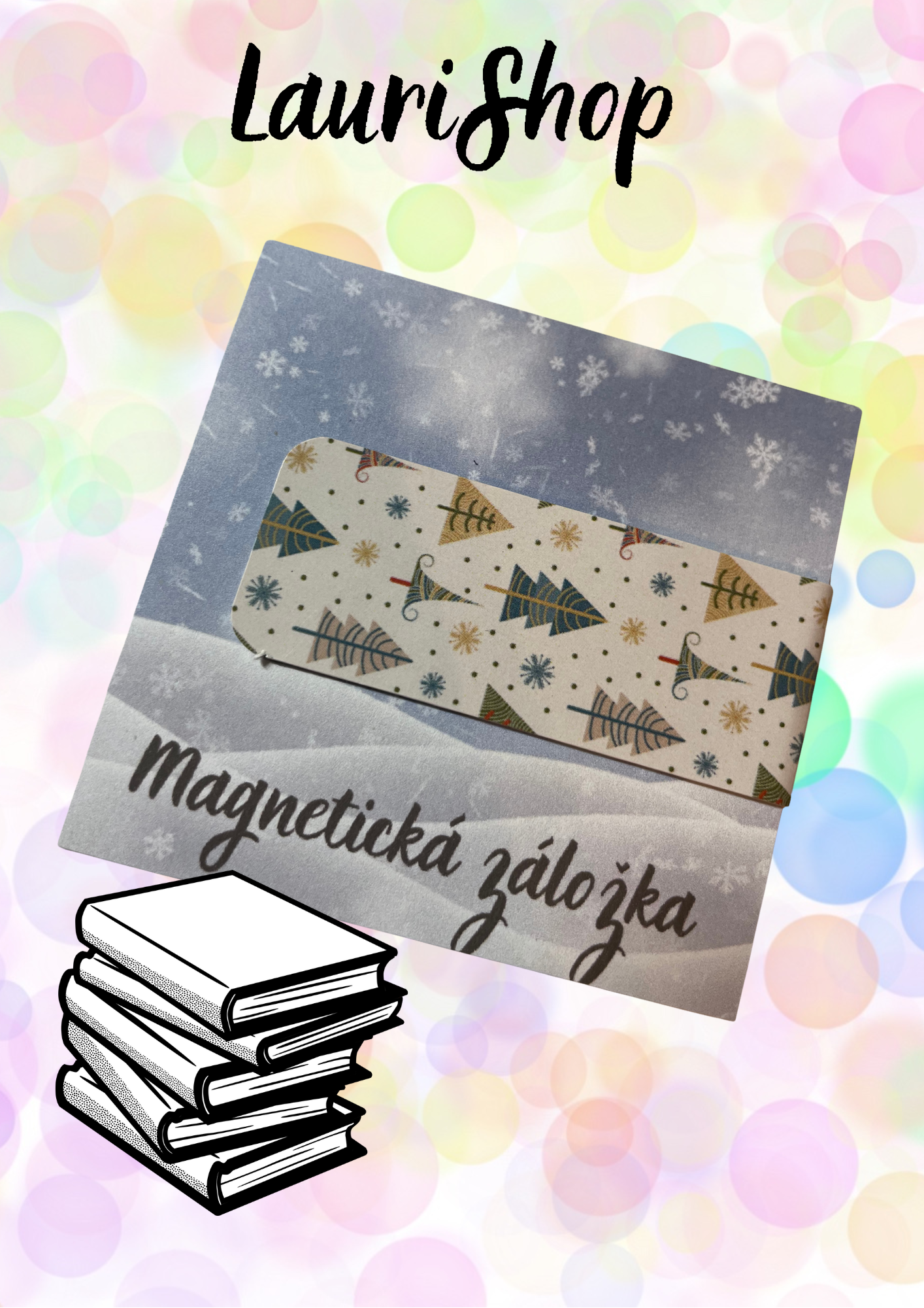 Magnetická záložka - Vánoční stromek