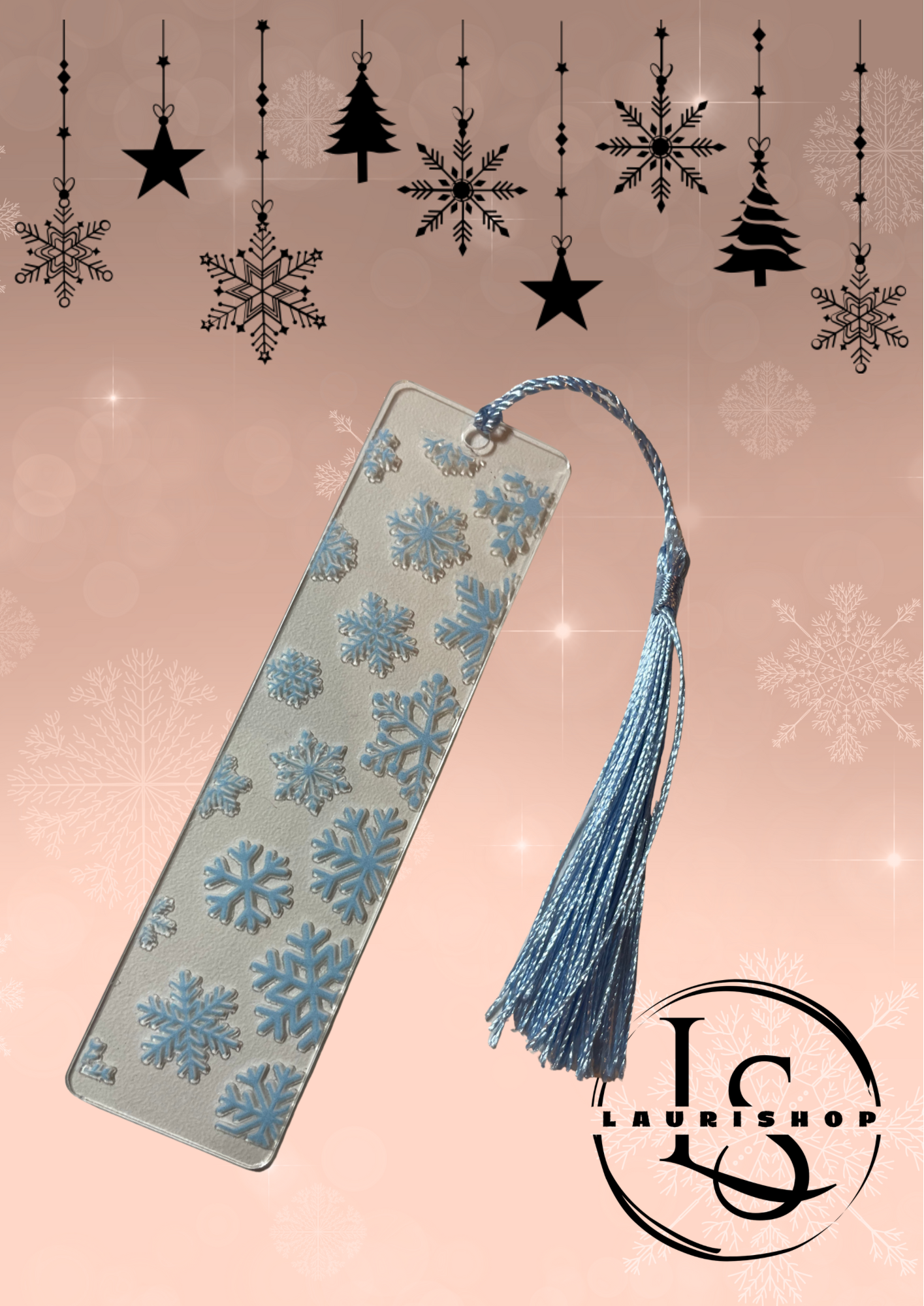 Záložka do knihy - vločky